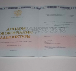Диплом Адъюнктуры 2019г в Сургуте